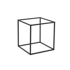 Bout de canapé cube noir – plateau mobile, style design SFAX