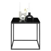 Bout de canapé minimaliste noir - forme cube design TALLINN