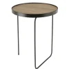 Bout de canapé rond pieds design LANDAISE
