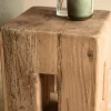 Bout de canapé / tabouret déco pin recyclé DENVER