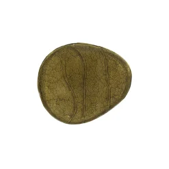 Bout de canapé verre – finition antique dorée, 60 cm LAGUNA
