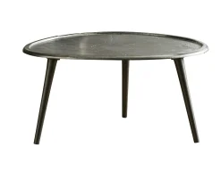Bout de canapé vintage en métal noir 73 cm TRIBECA