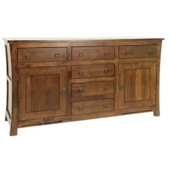 Buffet asiatique hévéa 2 portes 160cm MAORI