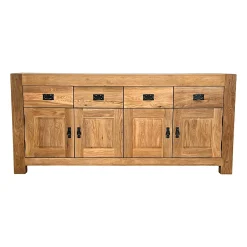 Buffet bahut chêne 4 portes 193cm FJORD