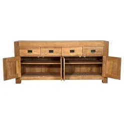Buffet bahut chêne 4 portes 193cm FJORD