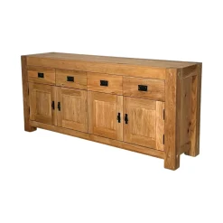 Buffet bahut chêne 4 portes 193cm FJORD