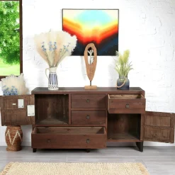 Buffet bas bois brun recyclé SAMOA