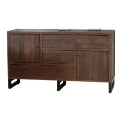 Buffet bas bois brun recyclé SAMOA