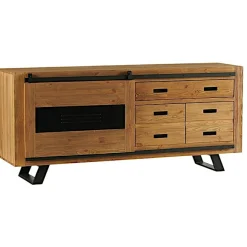 Buffet bas en pin massif brossé GREENWICH