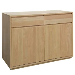Buffet bas Hévéa 2 portes, 2 tiroirs 106x45x81cm BALTIC