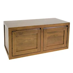 Buffet bas moderne exotique hévéa 90cm OLGA