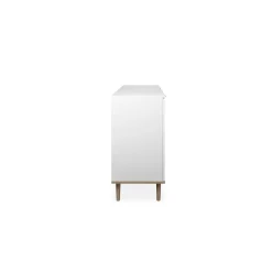 Buffet blanc 3 portes 1 tiroir style scandinave ALVA