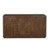 Buffet bois foncé 3 portes style minimaliste MONTARO