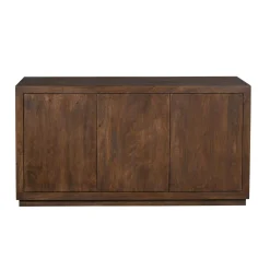 Buffet bois foncé 3 portes style minimaliste MONTARO