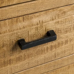 Buffet bois métal 3 portes double plateau KARGO
