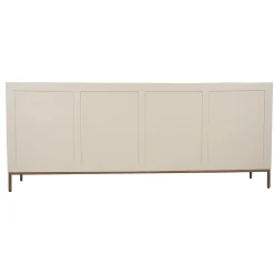 Buffet bois sable 4 portes rainurées 210 cm CORTINA