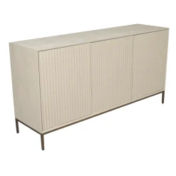 Buffet bois sable 3 portes rainurées 165 cm CORTINA