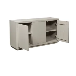 Buffet bois sable 3 portes style minimaliste MONTARO