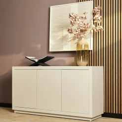 Buffet bois sable 3 portes style minimaliste MONTARO