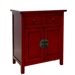 Buffet Chinois Hévéa 2 portes, 2 tiroirs 75x45x88cm MAORI