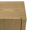 Buffet 213 cm couleur naturelle 4 portes design arrondi VELAR