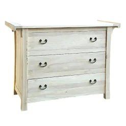 Buffet / Commode Chinois Hévéa 3 tiroirs 110x48x81cm MAORI