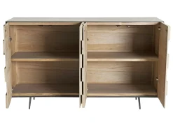 Buffet contemporain bois de sapin damier CARPATES