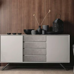 Buffet contemporain en verre gris clair OTTAWA