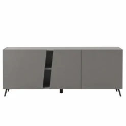 Buffet contemporain gris à découpe diagonale 180 cm LORA