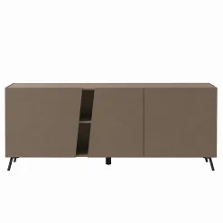 Buffet contemporain marron à découpe diagonale 180 cm LORA