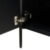Buffet contemporain 2 portes bois couleur noire MAYENCE