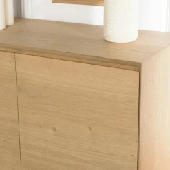 Buffet contemporain 2 portes bois couleur naturelle MAYENCE