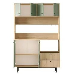 Buffet cuisine bohème niche micro-ondes L 120 cm JENA