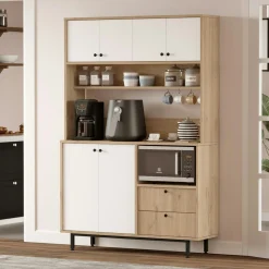 Buffet cuisine moderne niche micro-ondes L 120 cm JENA