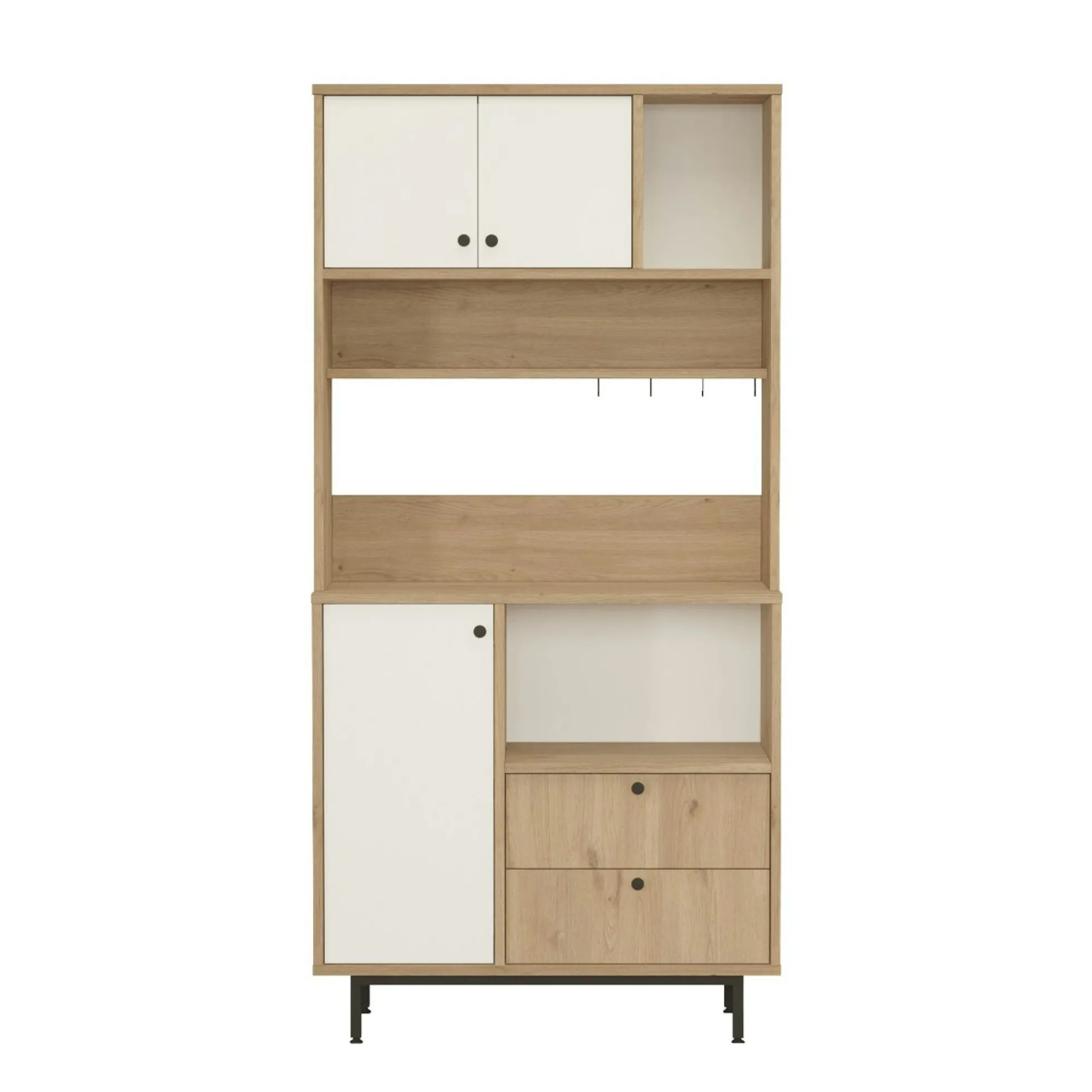 Buffet cuisine moderne niche micro-ondes H 180 cm JENA