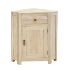 Buffet d'angle Hévéa 1 porte, 1 tiroir 79x53x88cm GALA