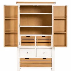 Buffet de cuisine garde-manger blanc style campagne chic VELIA