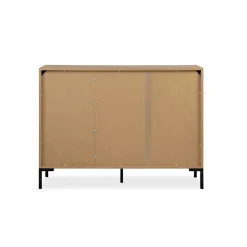 Buffet de salle à manger décor bois 2 portes 3 tiroirs KARVI