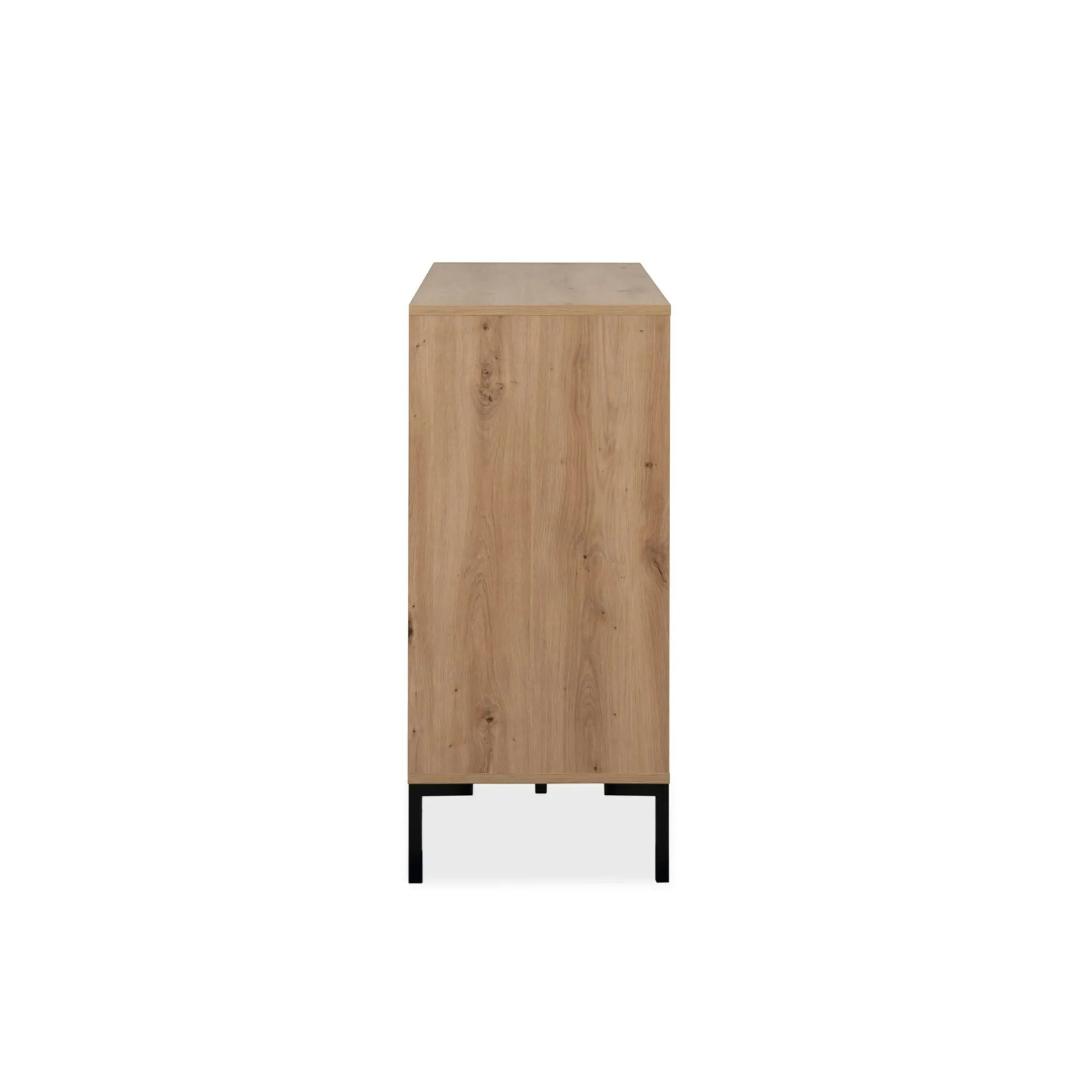Buffet de salle à manger décor bois 2 portes 3 tiroirs KARVI