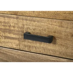 Buffet de salon bois métal à double plateau KARGO
