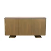 Buffet design céramique et placage chêne 3 portes CALA