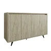 Buffet design moderne 4 portes effet travertin JENA