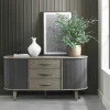 Buffet en bois avec accordéon 165 cm HOUSTON