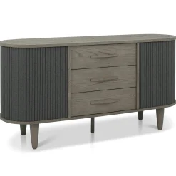 Buffet en bois avec accordéon 165 cm HOUSTON