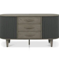 Buffet en bois avec accordéon 165 cm HOUSTON