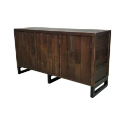 Buffet en bois brun recyclé 3 portes SAMOA