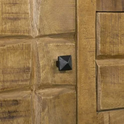 Buffet en bois 2 portes décor damier UDA