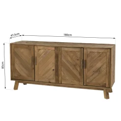 Buffet enfilade en bois de pin recyclé DENVER