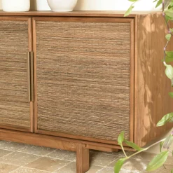 Buffet enfilade en teck 4 portes 180 cm SWING