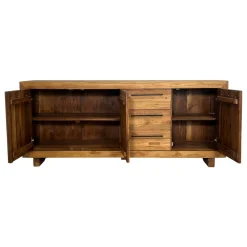 Buffet enfilade en teck recyclé naturel KERALA